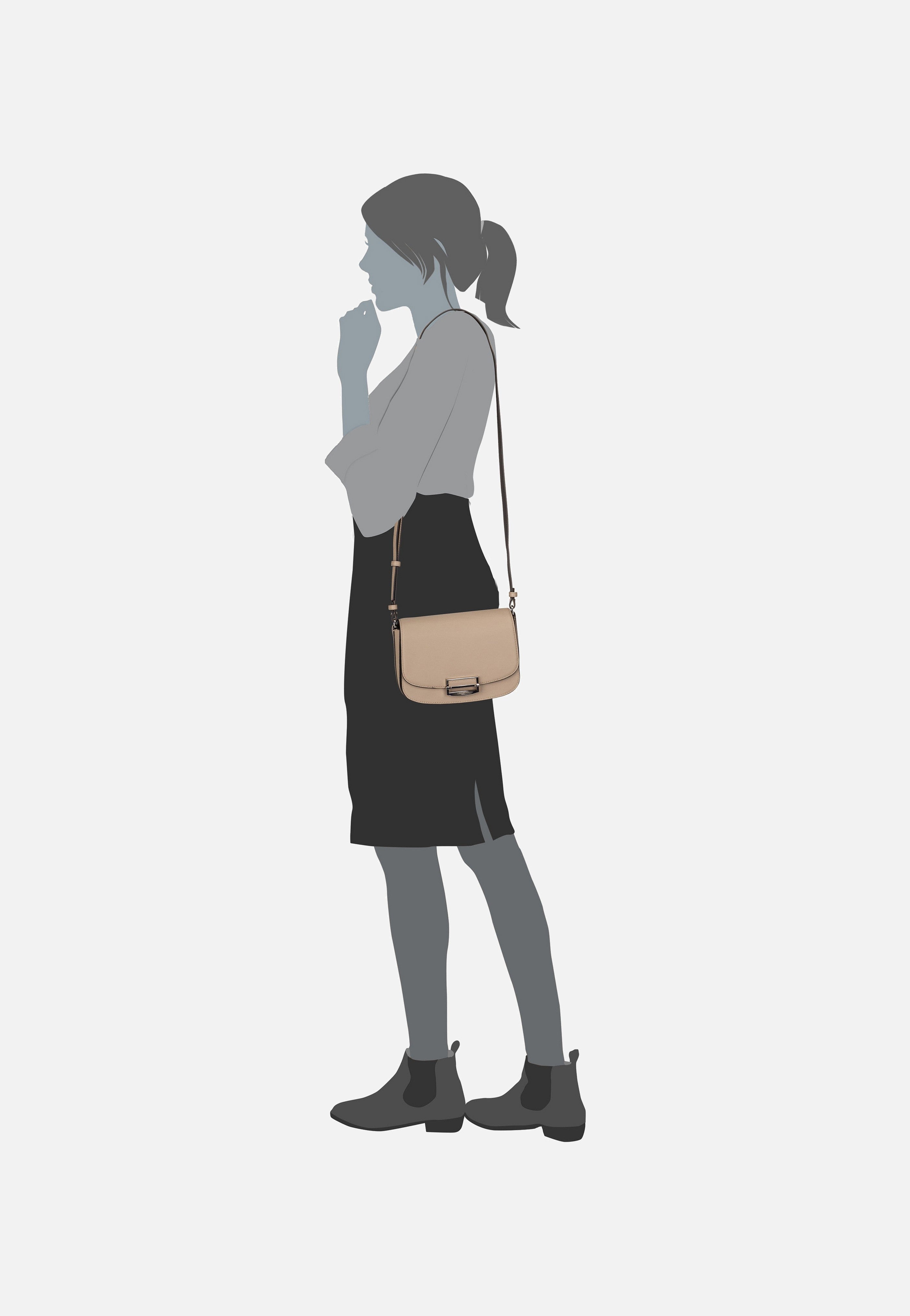 Ezra 2146526 Stone - Saddle Bag