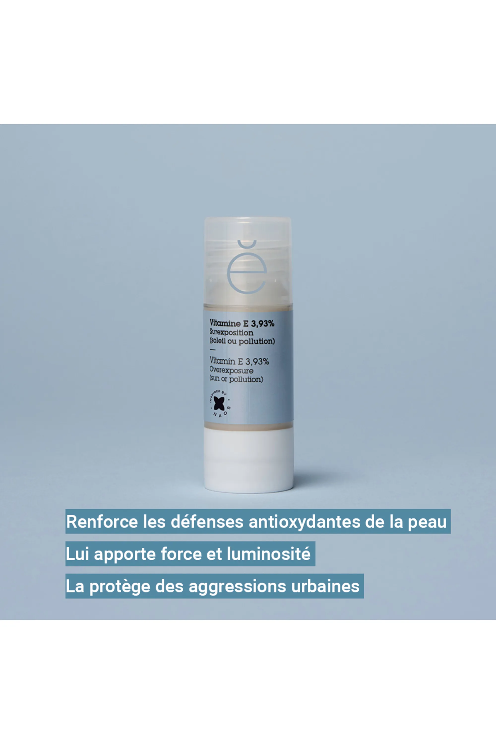 Etat Pur Actif pur Vitamine E 3,93% sécheresse / stress urbain-15 ml