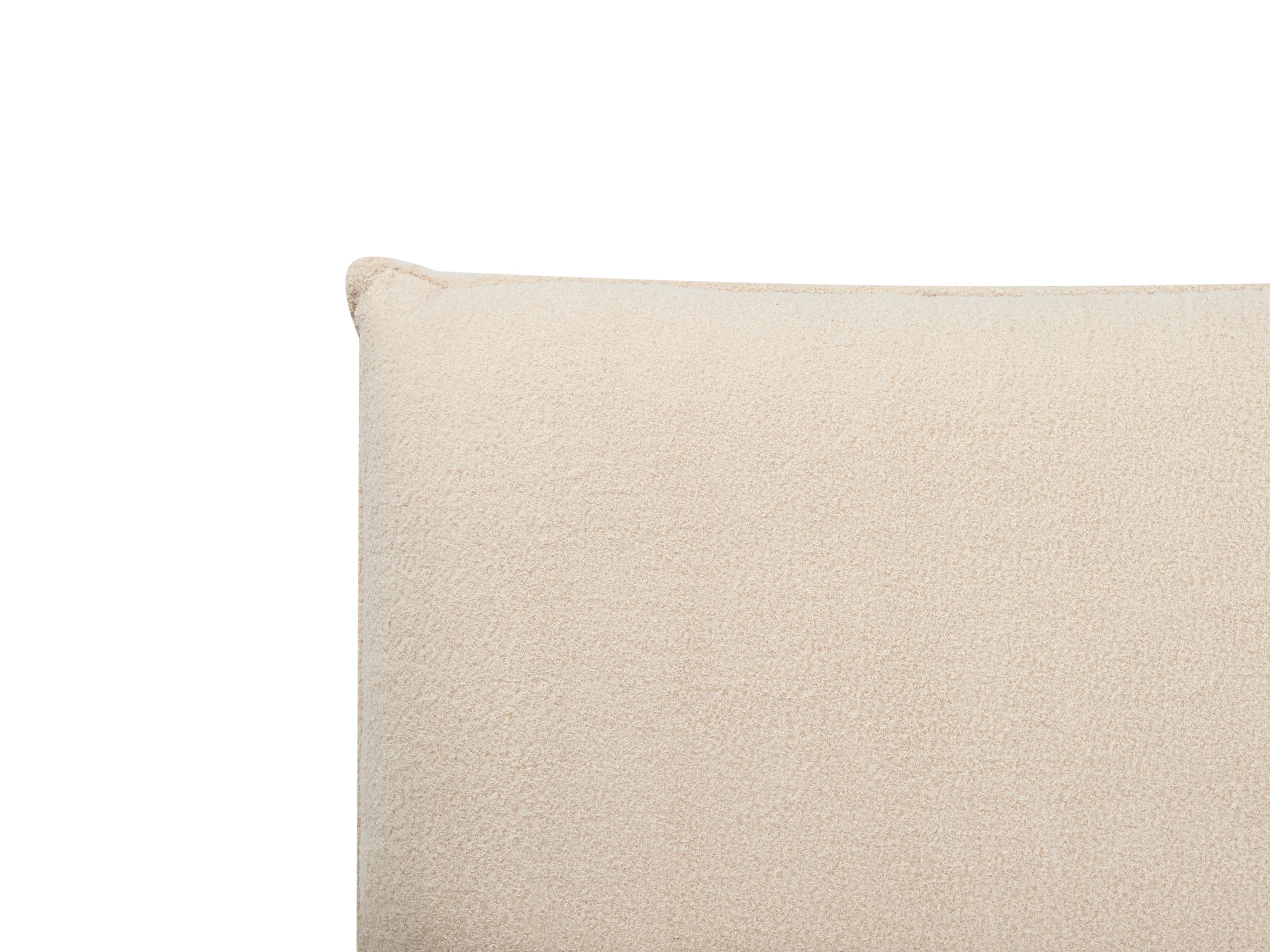 Waterbed Bouclé VINAY 180 x 200 cm Lichtbeige