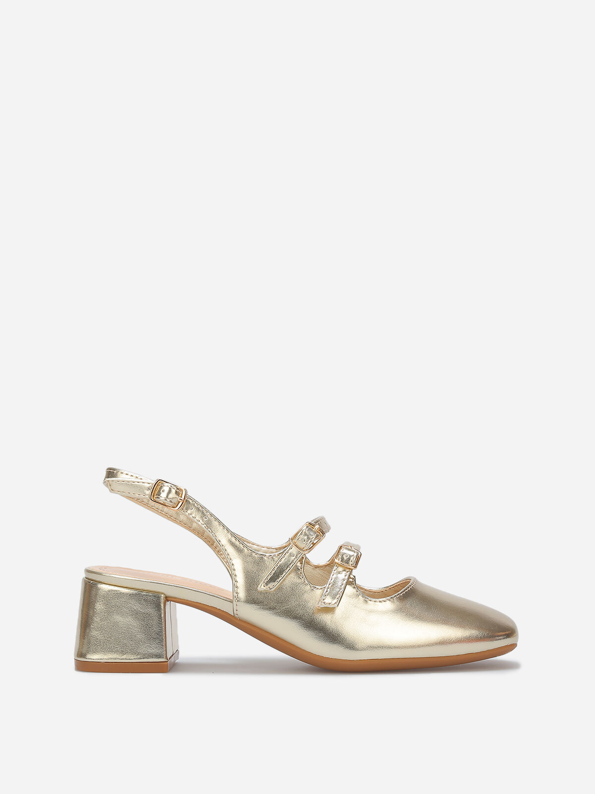 Babies slingback à double brides- Doré
