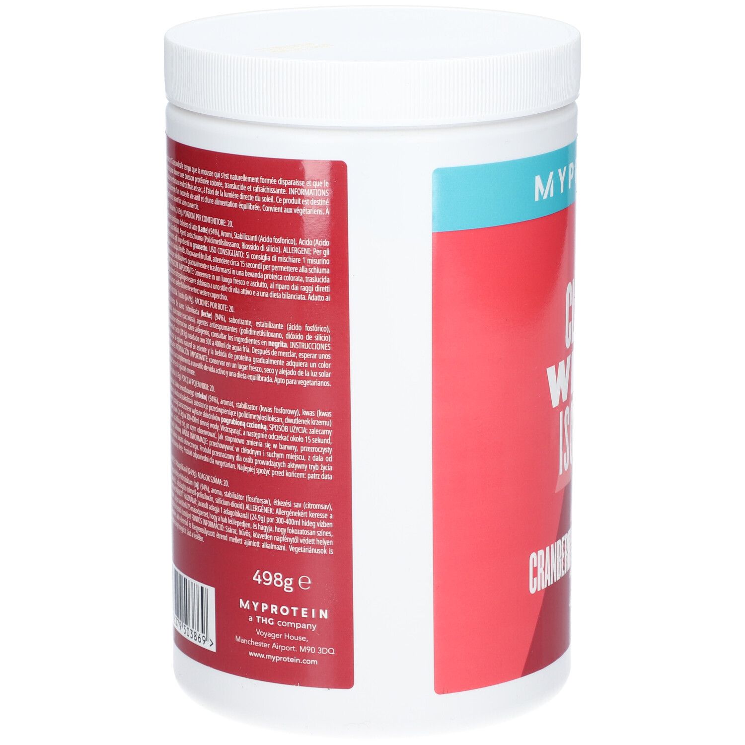 MyProtein Clear Whey Preiselbeere & Himbeere