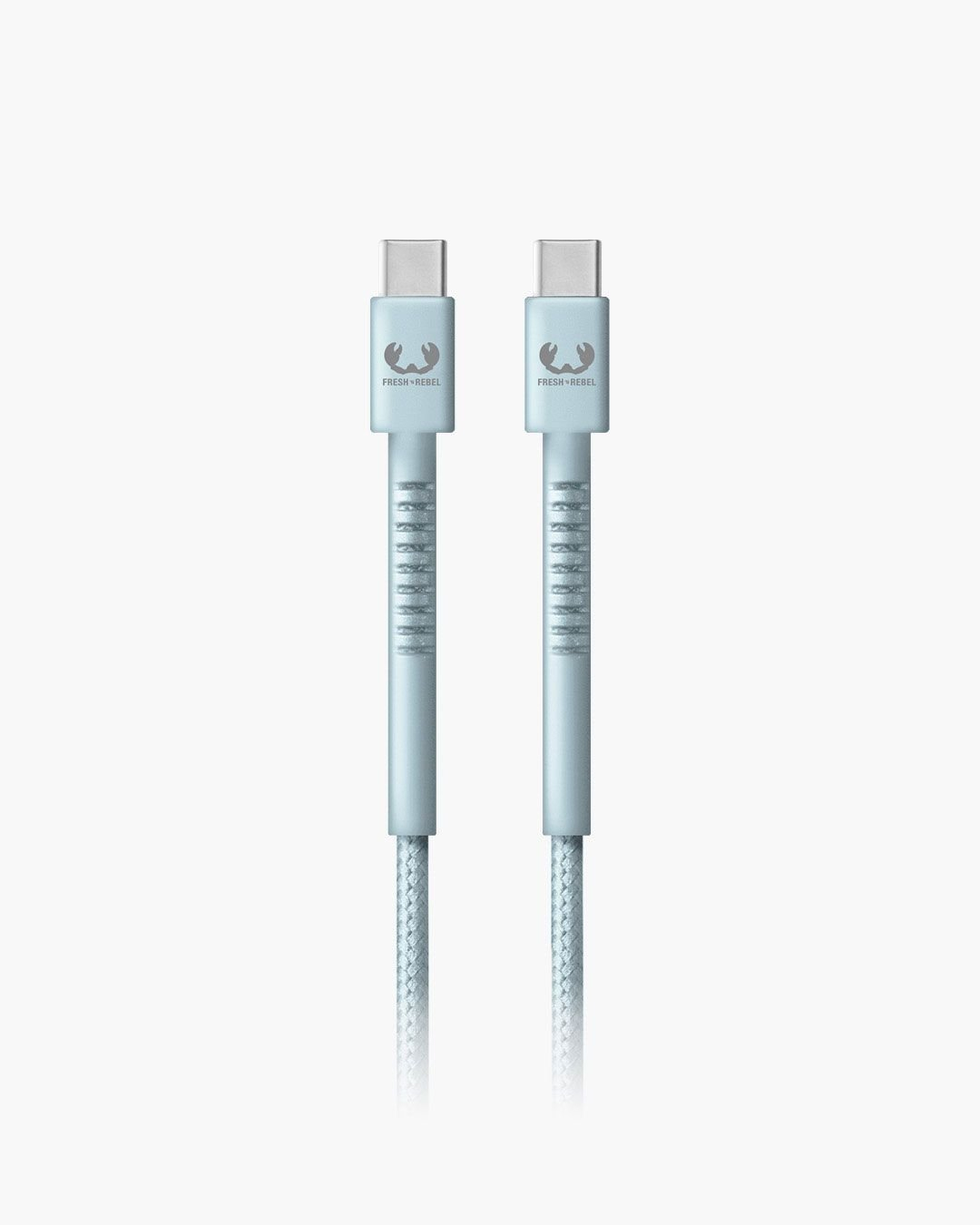 (2m) 3A USB C auf USB C Nylon Ladekabel Fast Charge Datenkabel (2CCC200DB) - Dusky Blue