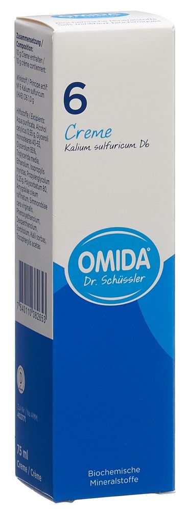 Omida Nr6 Kalium sulfuricum Creme 6 D Tb 75 ml