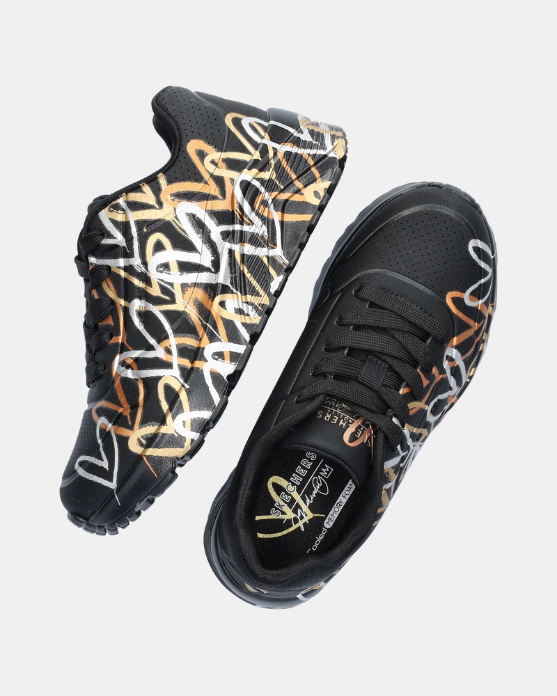 Skechers Uno Lite Lage sneakers  - zwart