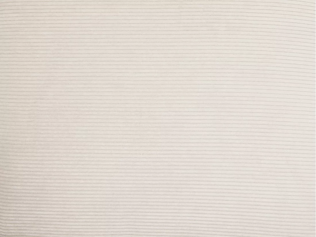 Canapé d'angle droit en velours côtelé beige NAEMIA de Maison Céphy