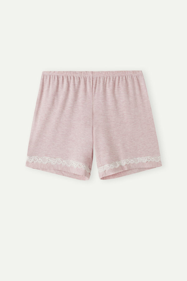 Shorts de modal com detalhes em renda