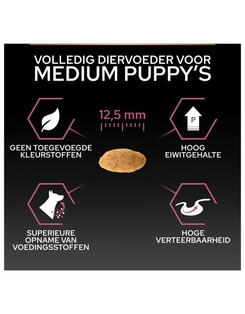 Pro Plan Dog Puppy Medium Breed Sensitive Zalm - Hondenvoer