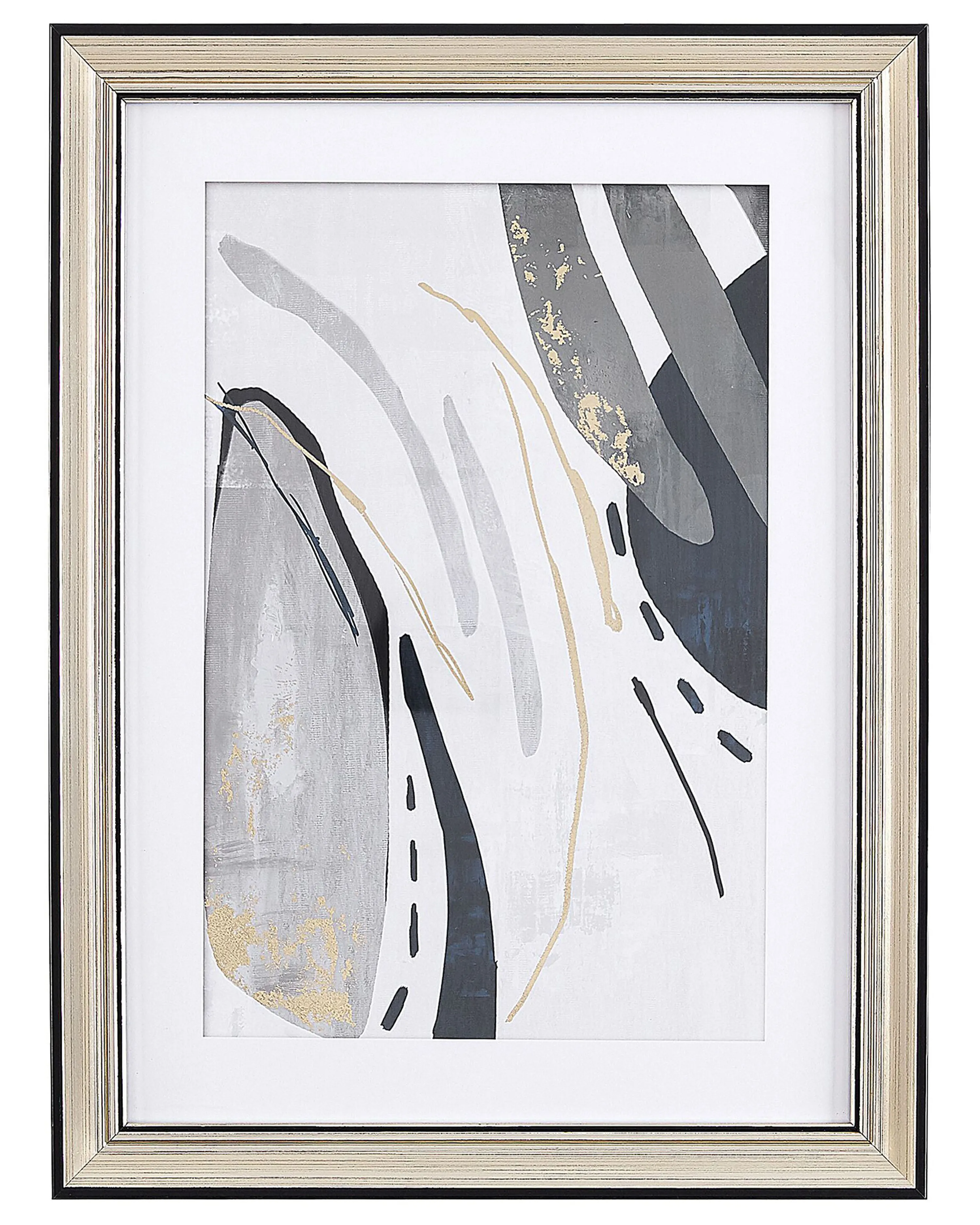 Ingelijste afbeelding HIDMO Abstract motief 30 x 40 cm Grijs