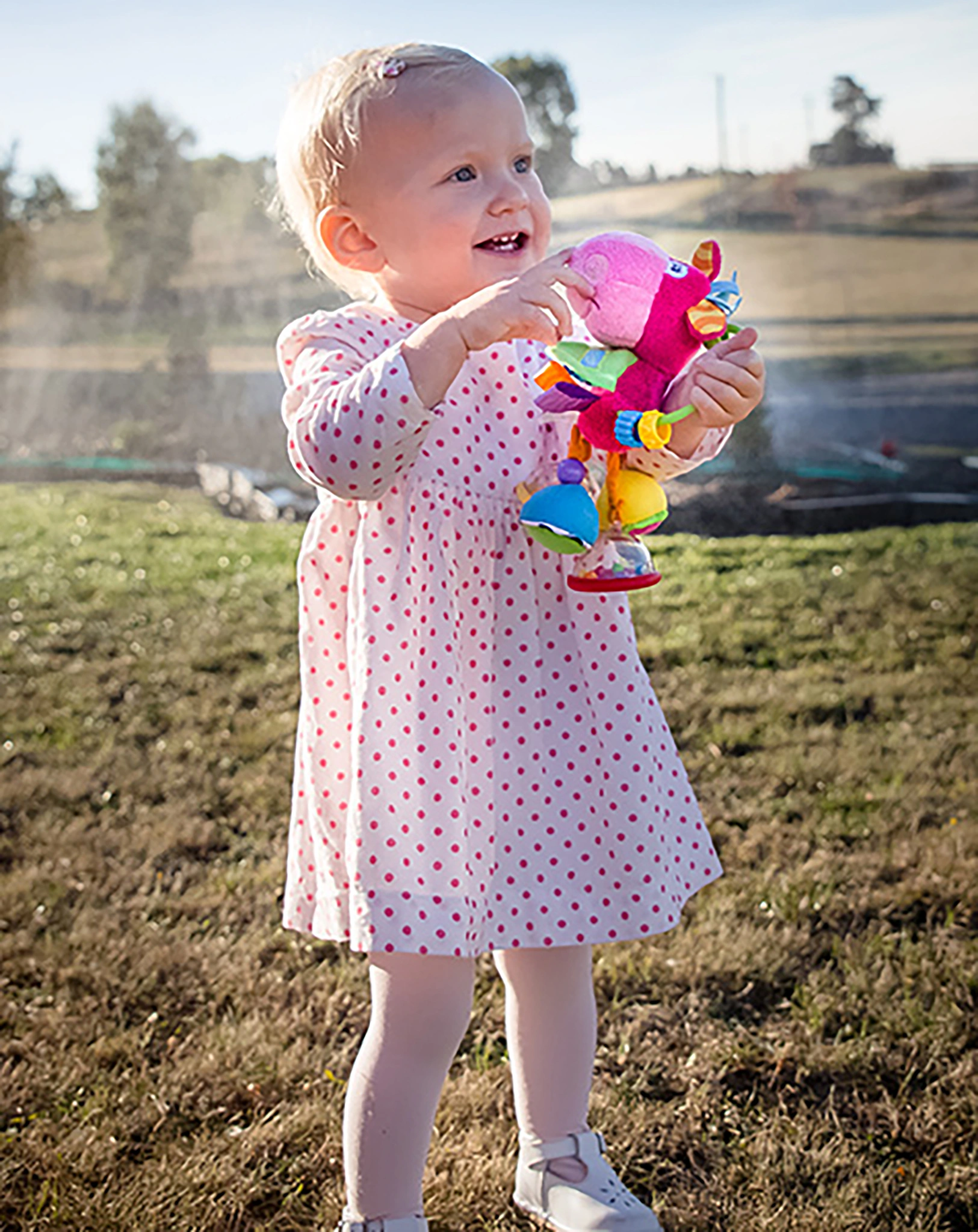 Rassel PLAYGRO - PFERD KLIPP KLAPP in pink