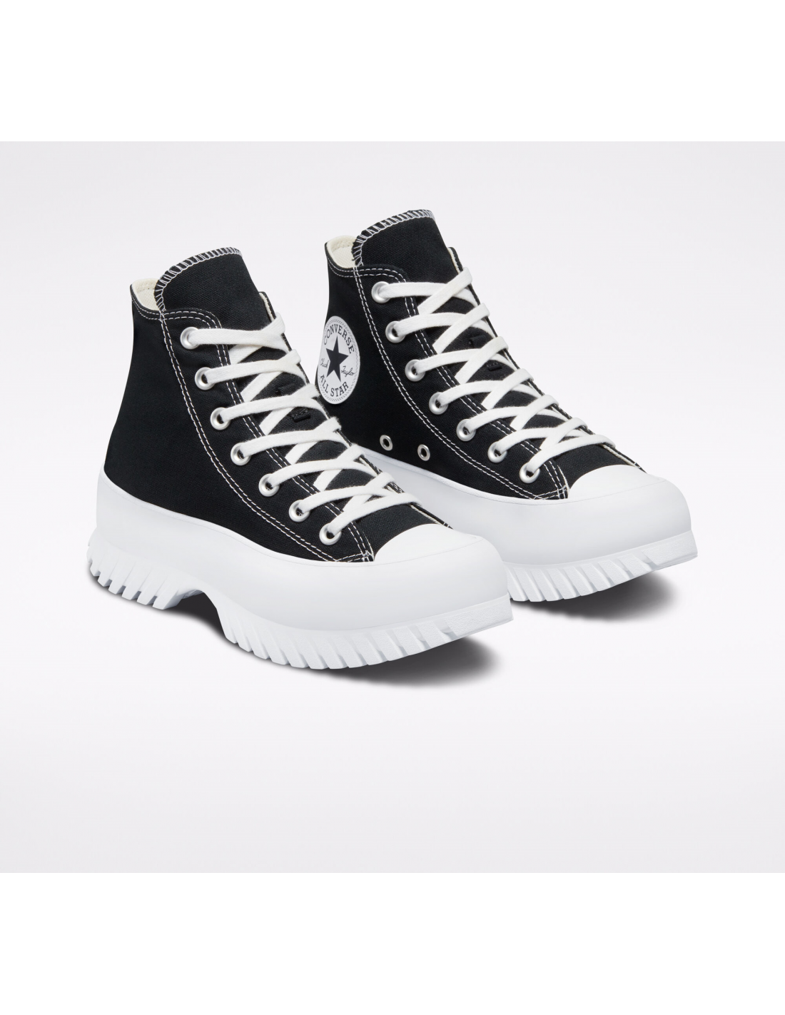 converse sneakers compensées montantes femme ctas lugged 2.0 hi noir