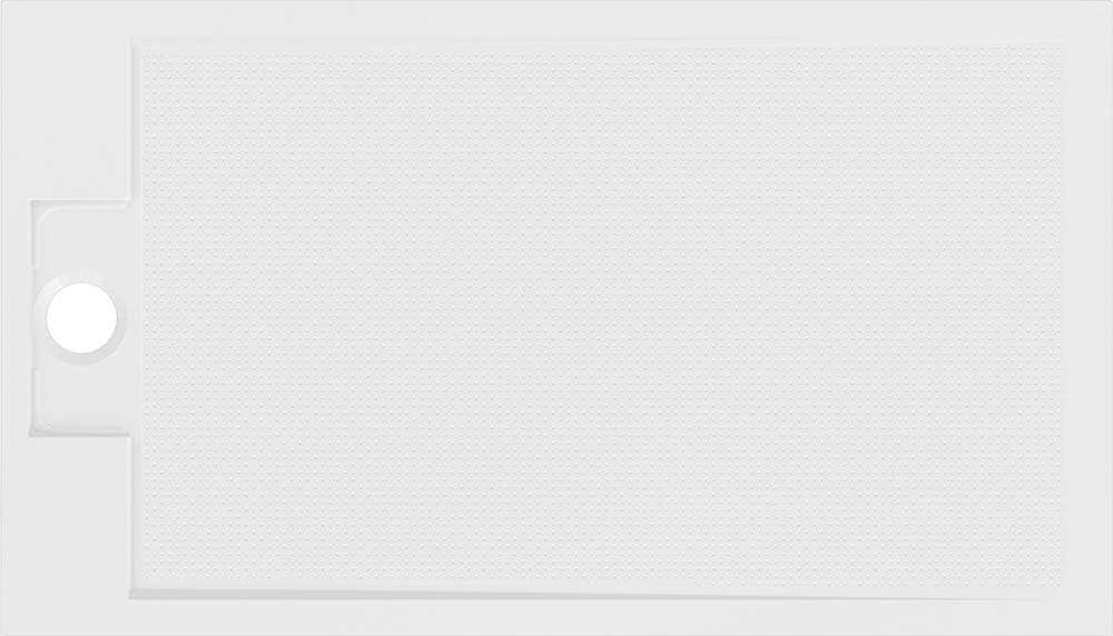 Gelco Ema rechthoekige douchebak antislip 110x90cm wit