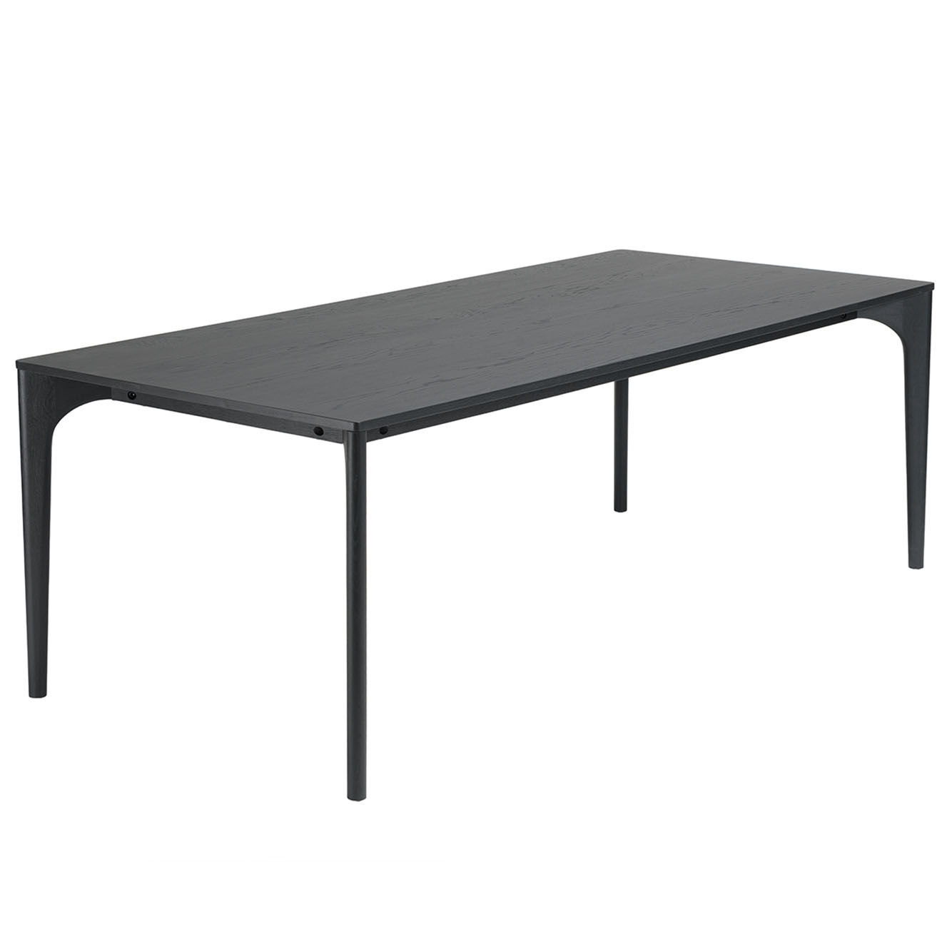 Macabane Table à manger Madison noire - 220x100x76 cm