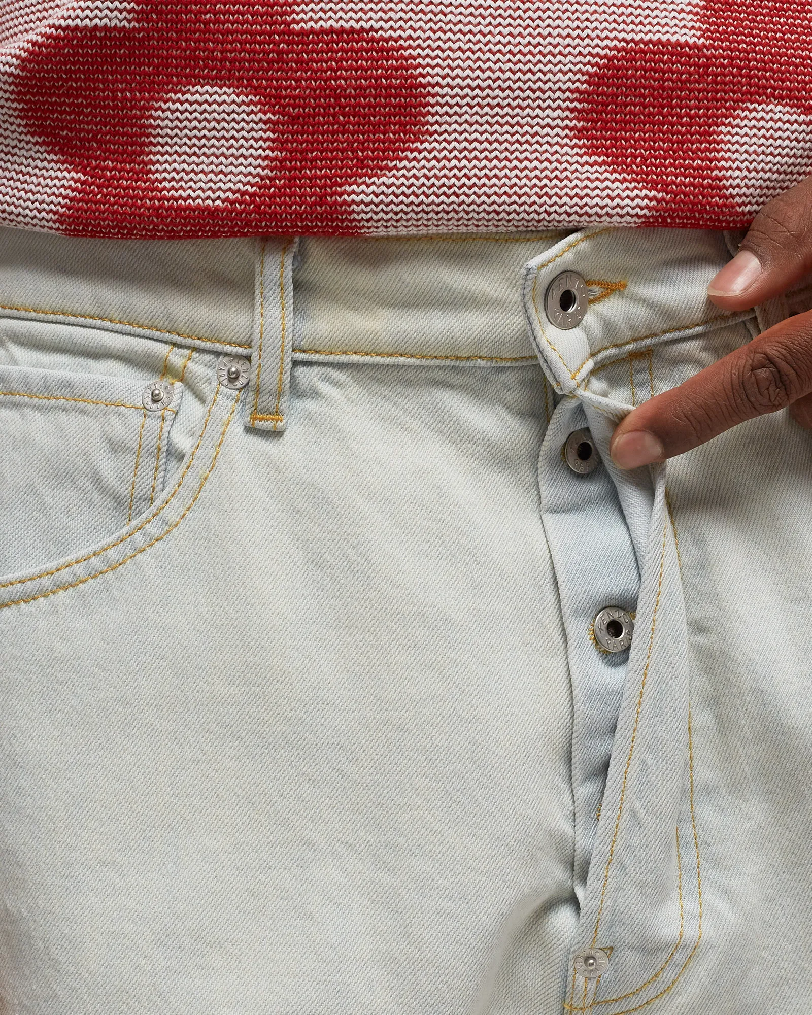 Kenzo BLEACHED SUISEN RELAX JEANS