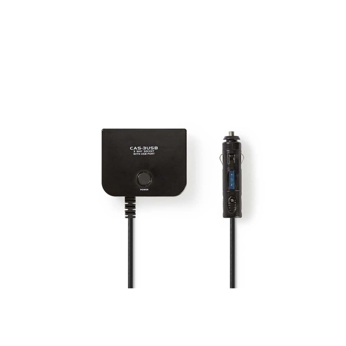 Nedis Universal DC Power Adapter | Biladapter | 150 W | Inngangsspenning: 12 V DC | 12 V DC | Maksimal utgangsstrøm per port: 4.0 A | Sort