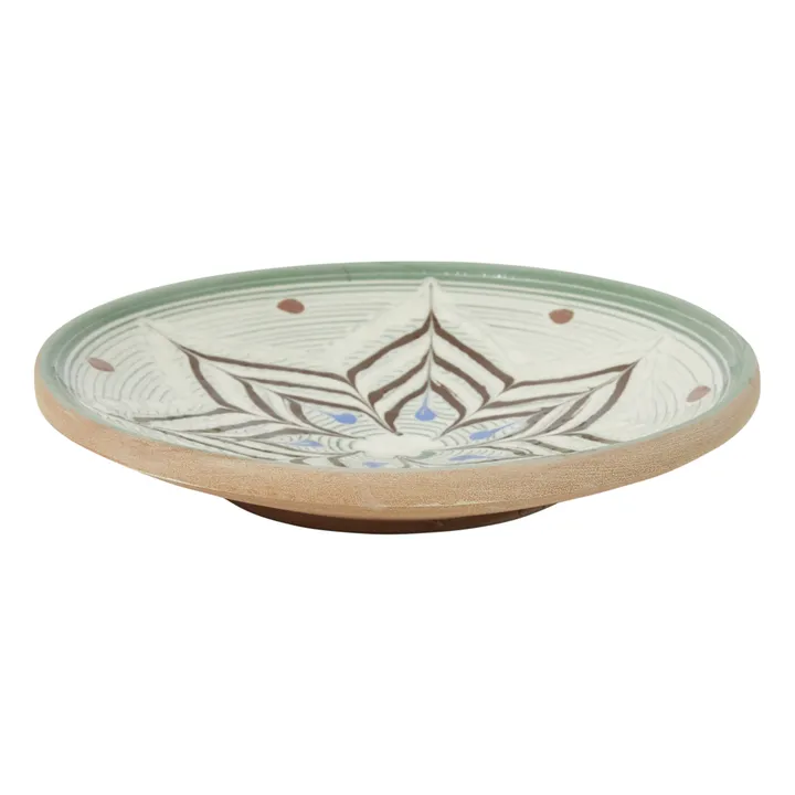 Les Petits Bohèmes Assiette en céramique fleurs | Terracotta