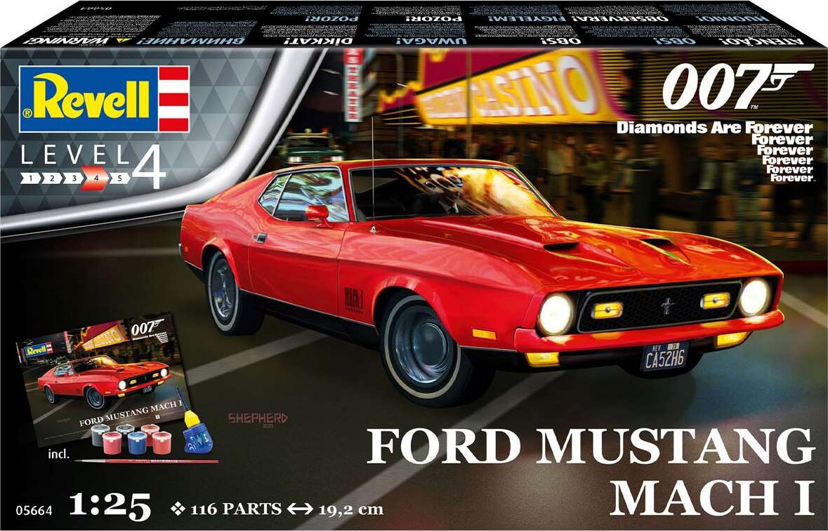 Revell - James Bond Ford Mustang Mach I - Level 4 - 1:25 - 05664