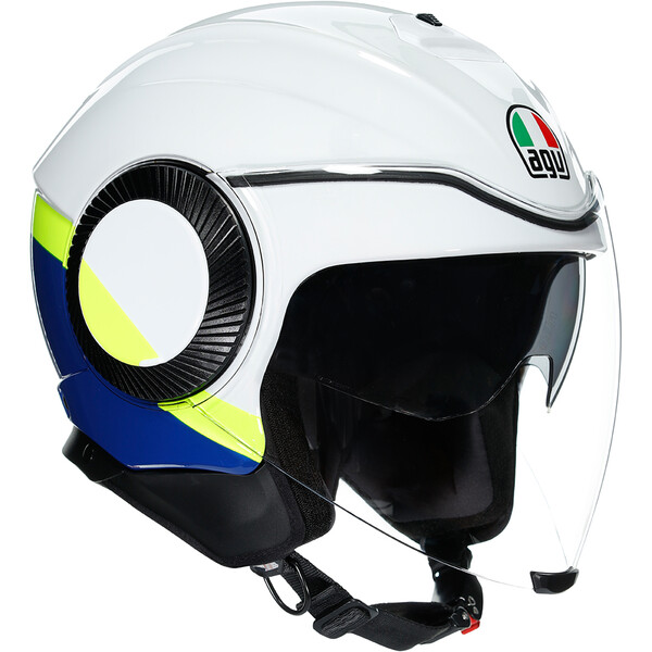 AGV - Casque Orbyt Block Blanc / Bleu / Jaune