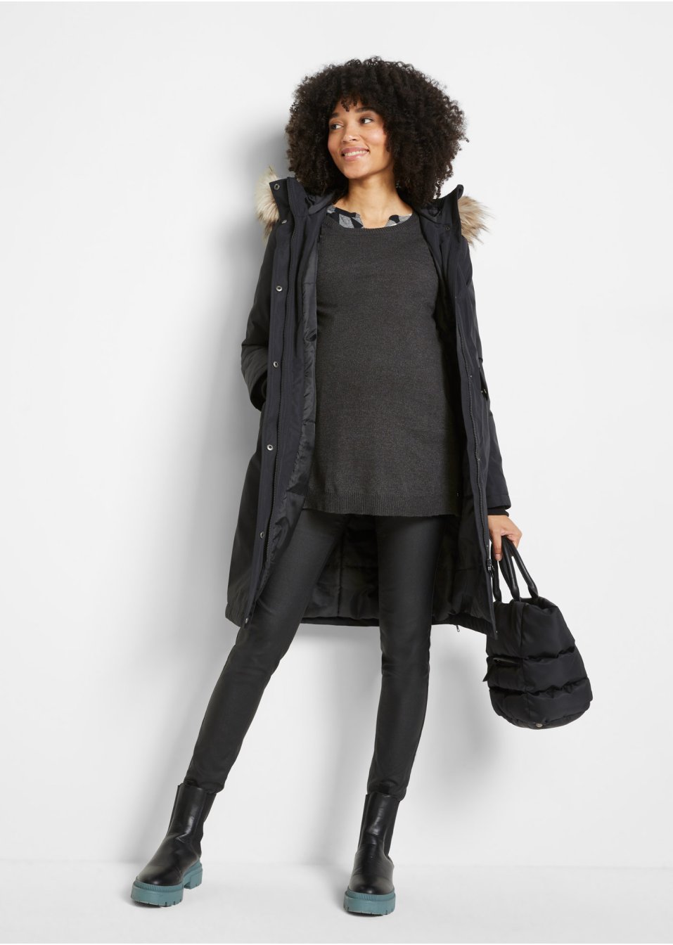 Manteau de grossesse thermo avec fonction portage