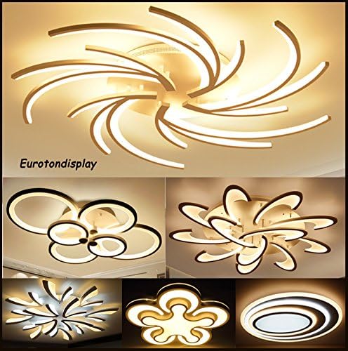 SX626-900 * 600 LED Deckenleuchte mit Fernbedienung Lichtfarbe/Helligkeit einstellbar schwarz weiß lackierter Alurahmen sehr leicht (SX626-900 * 600)