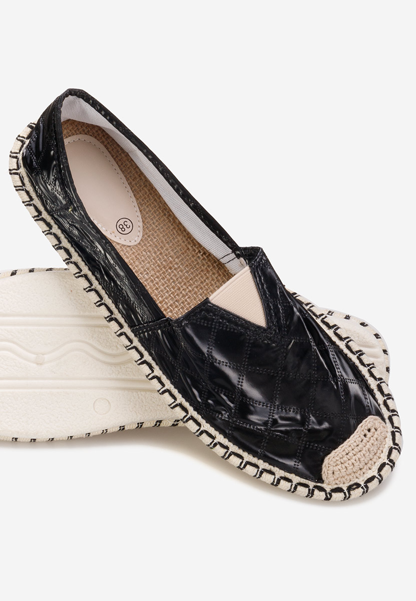 Espadrilles femme noires Loretta B