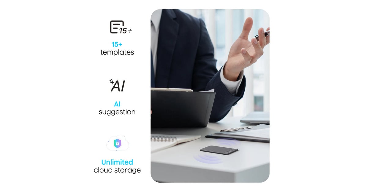 PlaudNote dicteerapparaat  (Zwart, 64 GB, Bluetooth (BLE 5.2), Wi-Fi (2.4GHz))