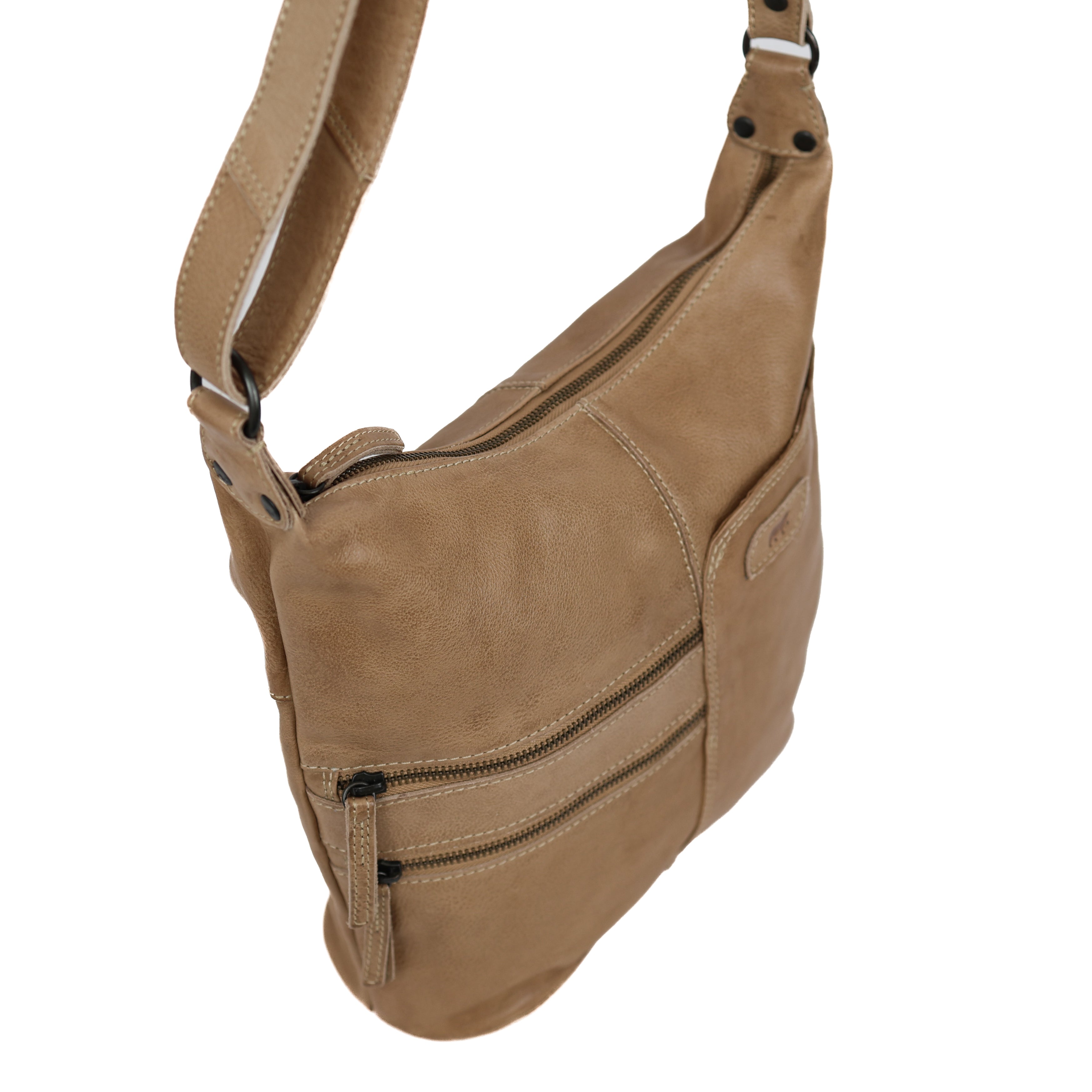 Schoudertas 'Frieda' beige Beige
