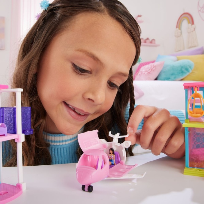 Mini BarbieLand - Traumflugzeug mit Puppe