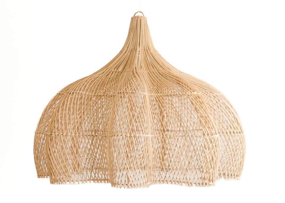 Rotan hanglamp Tiram XXL natural