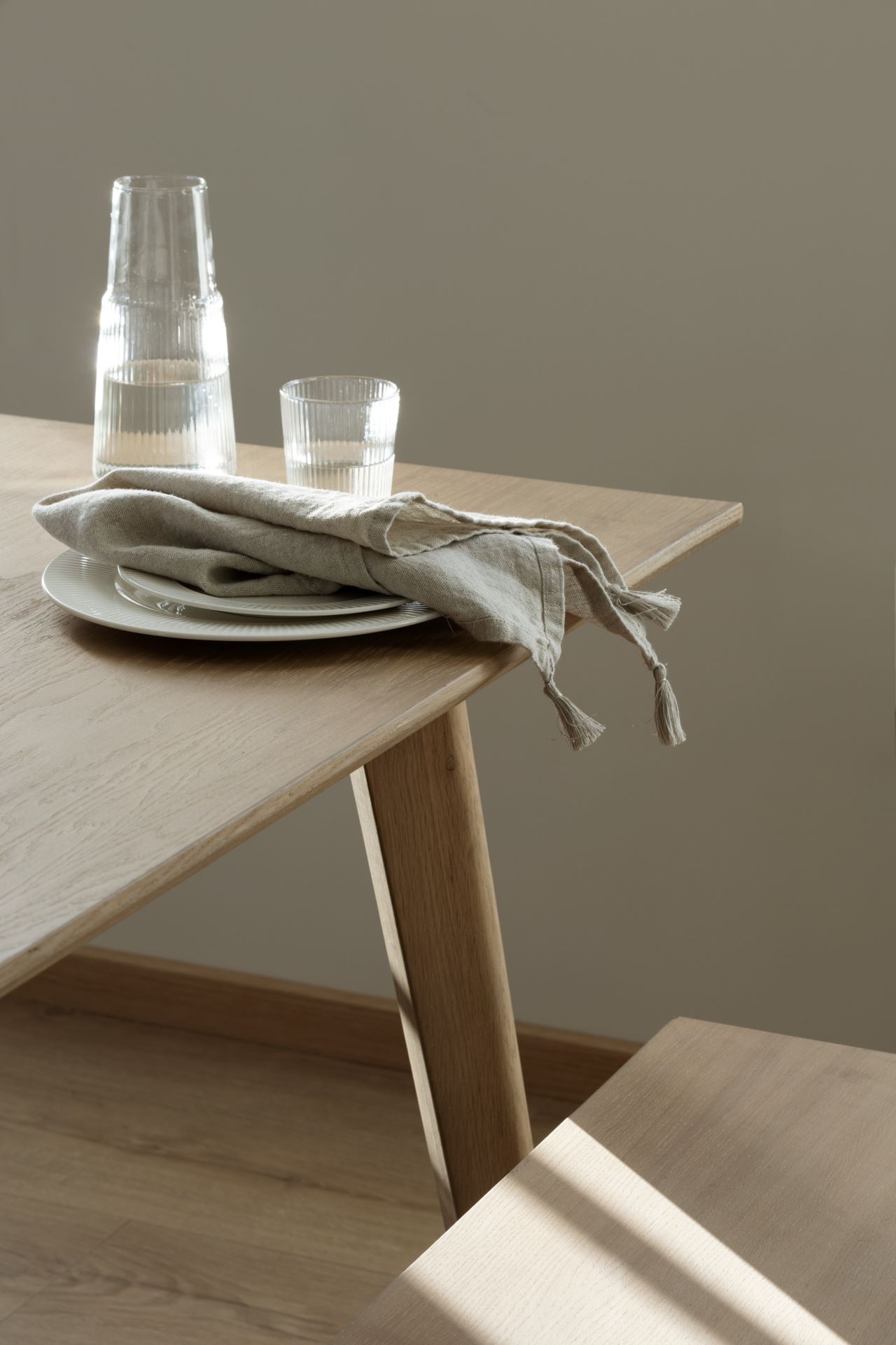 Linserviett natur - 47x47 cm