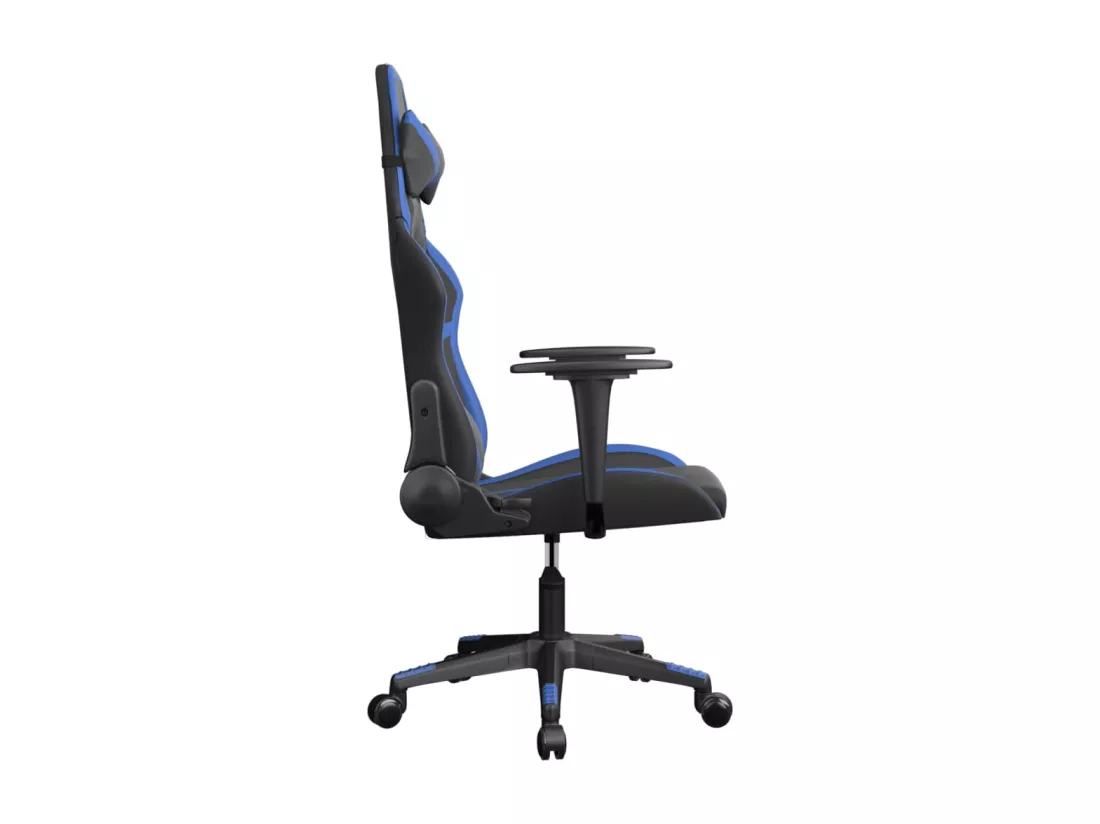 Chaise de jeu de massage Noir et bleu Similicuir