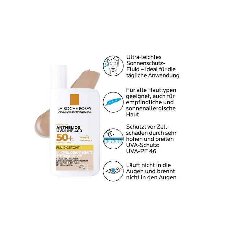 La Roche Posay Anthelios Invisible Fluid getönt UVMune LSF50 + , 50 ml