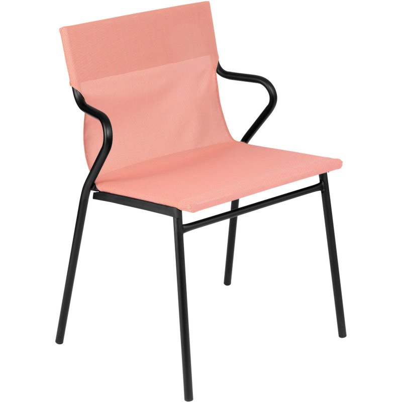 Fauteuil Horizon Lafuma - toile batyline - pied acier noir
