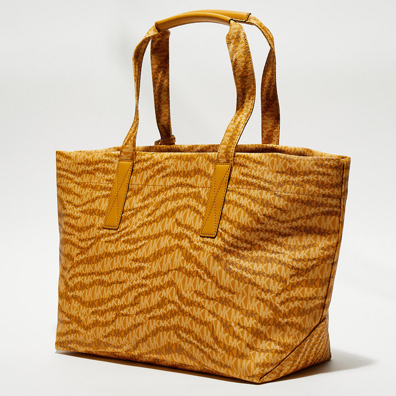 Michael Kors Cabas The Michael animal print  jaune foncé - 50x30x8 cm