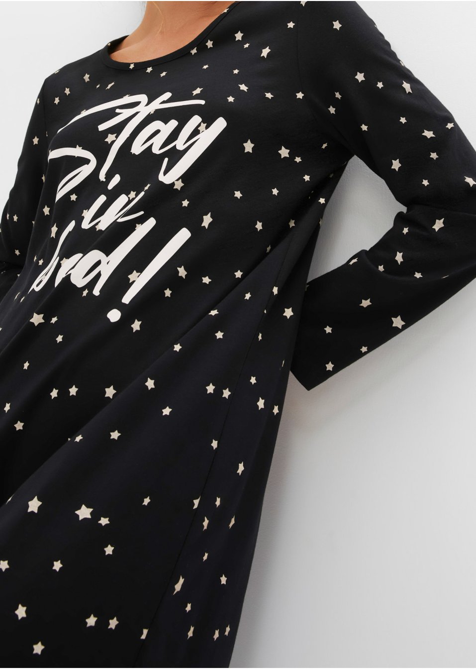 Chemise de nuit manches longues