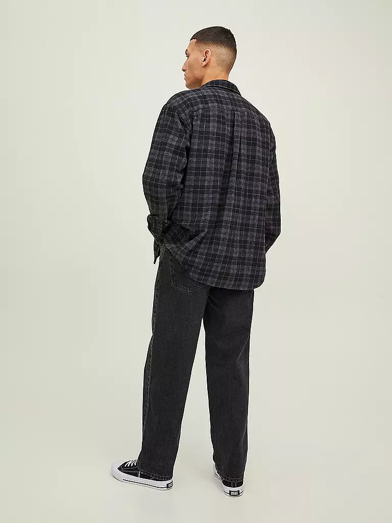 JACK & JONES Jeans Loose Fit JJIEDDIE schwarz