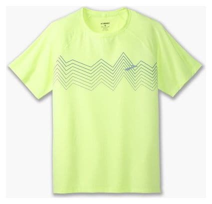 Maillot manches courtes Brooks Atmosphere 2.0 Jaune Homme