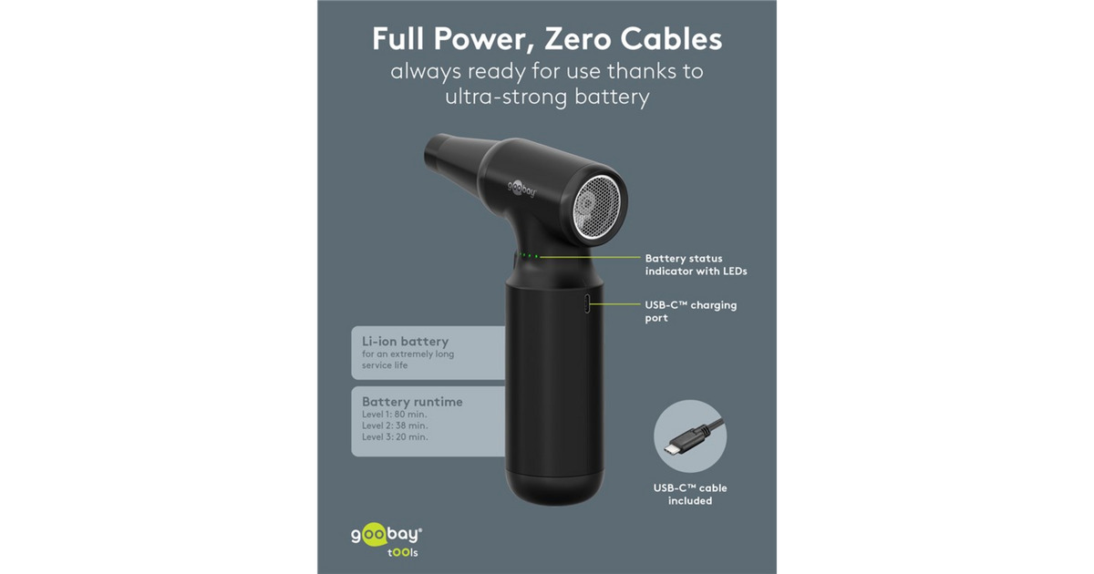 goobayAir Duster Advanced blazer  (Zwart)