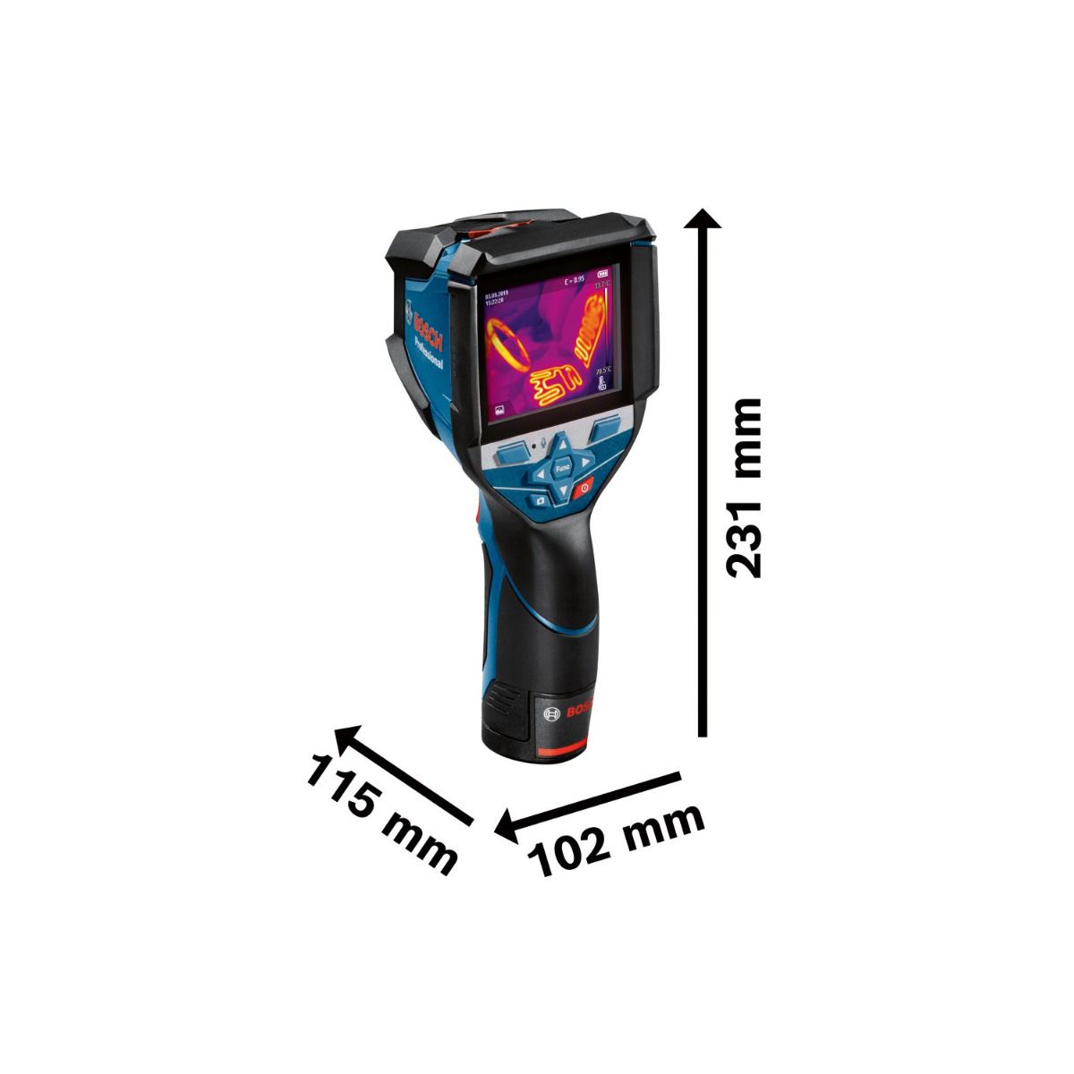 Bosch Professional GTC 600 C Accu thermodetector 12V 2.0Ah in L-Boxx - 0601083500