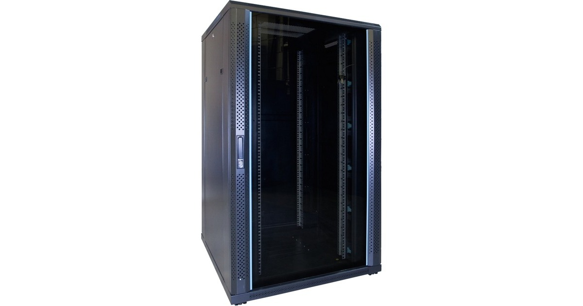 DSI27U serverkast met glazen deur - DS8827 server rack  (Zwart, 800 x 800 x 1400mm)