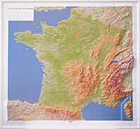 IGN - RELIEF DE LA FRANCE 1 1 160 000 92x102