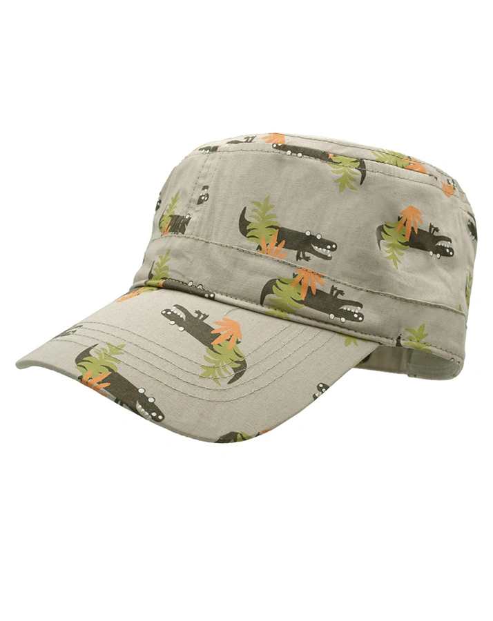 Tellercap KROKODIL in beige