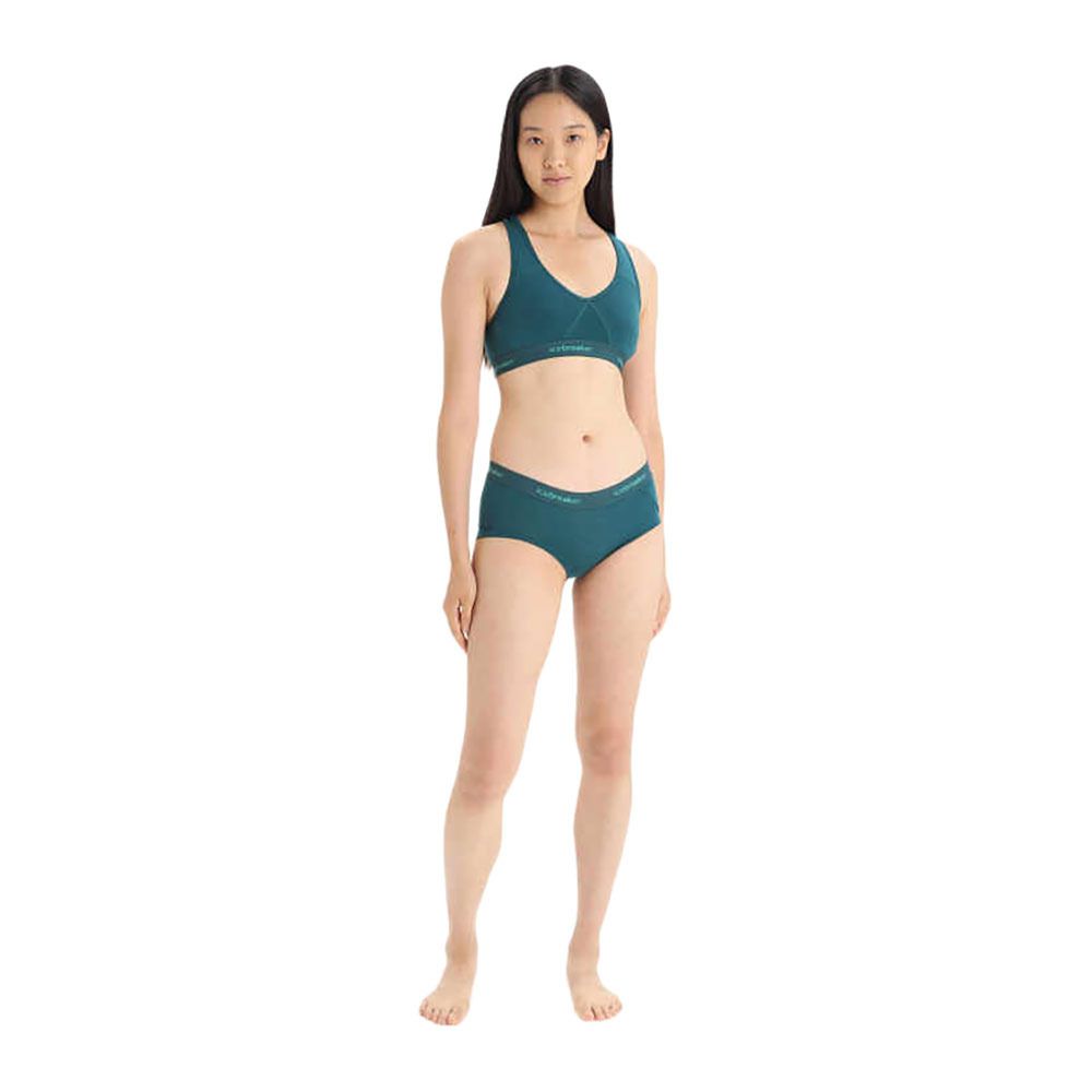 Icebreaker SPRITE RACERBACK - Brassière Femme green glory