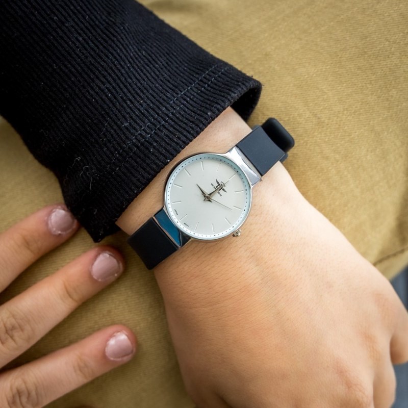 Montre Femme M. JOHN bracelet Silicone Noir