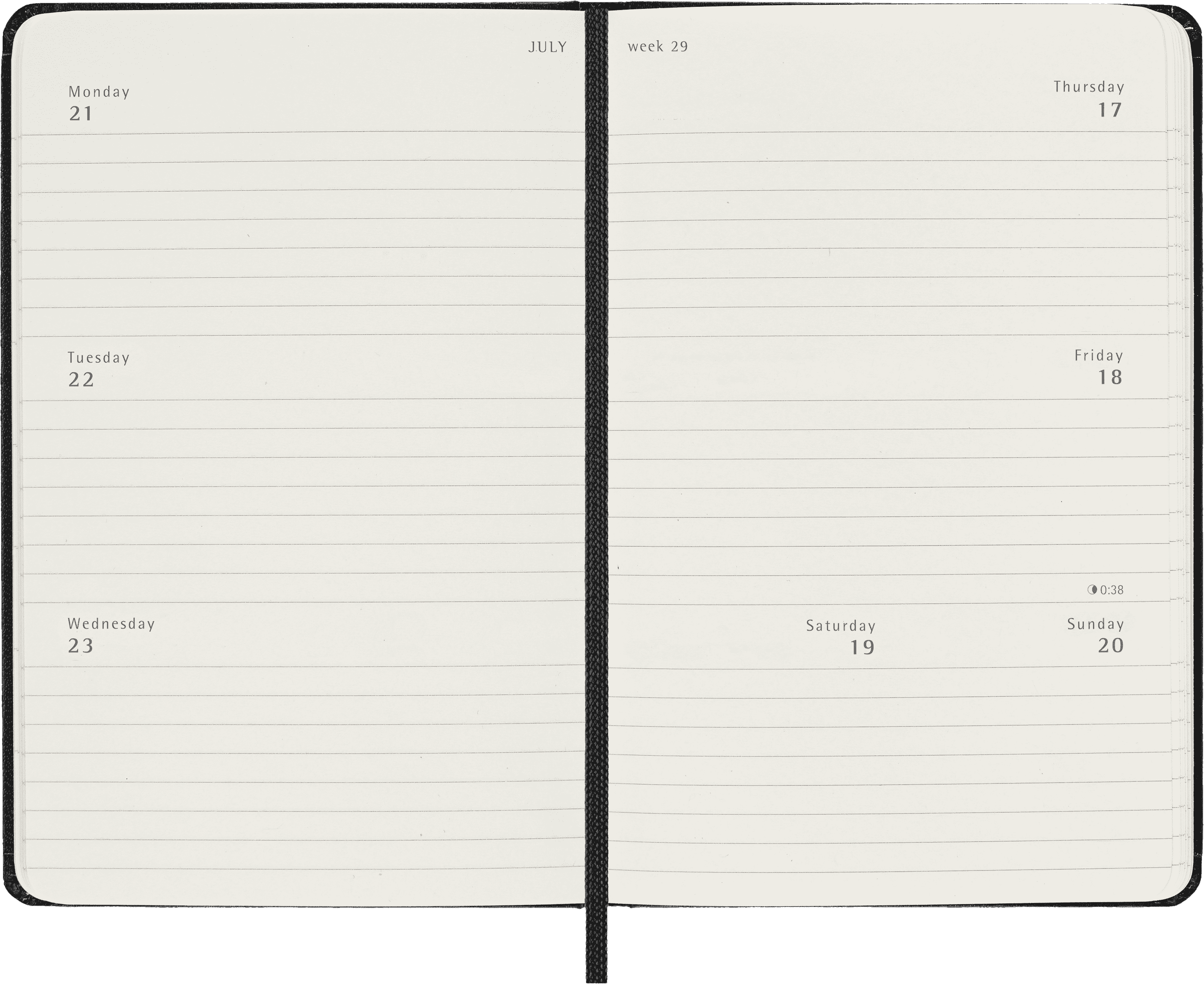 Classic Planner 2024/2025 Pocket Weekly horizontal, hard cover, 18 months