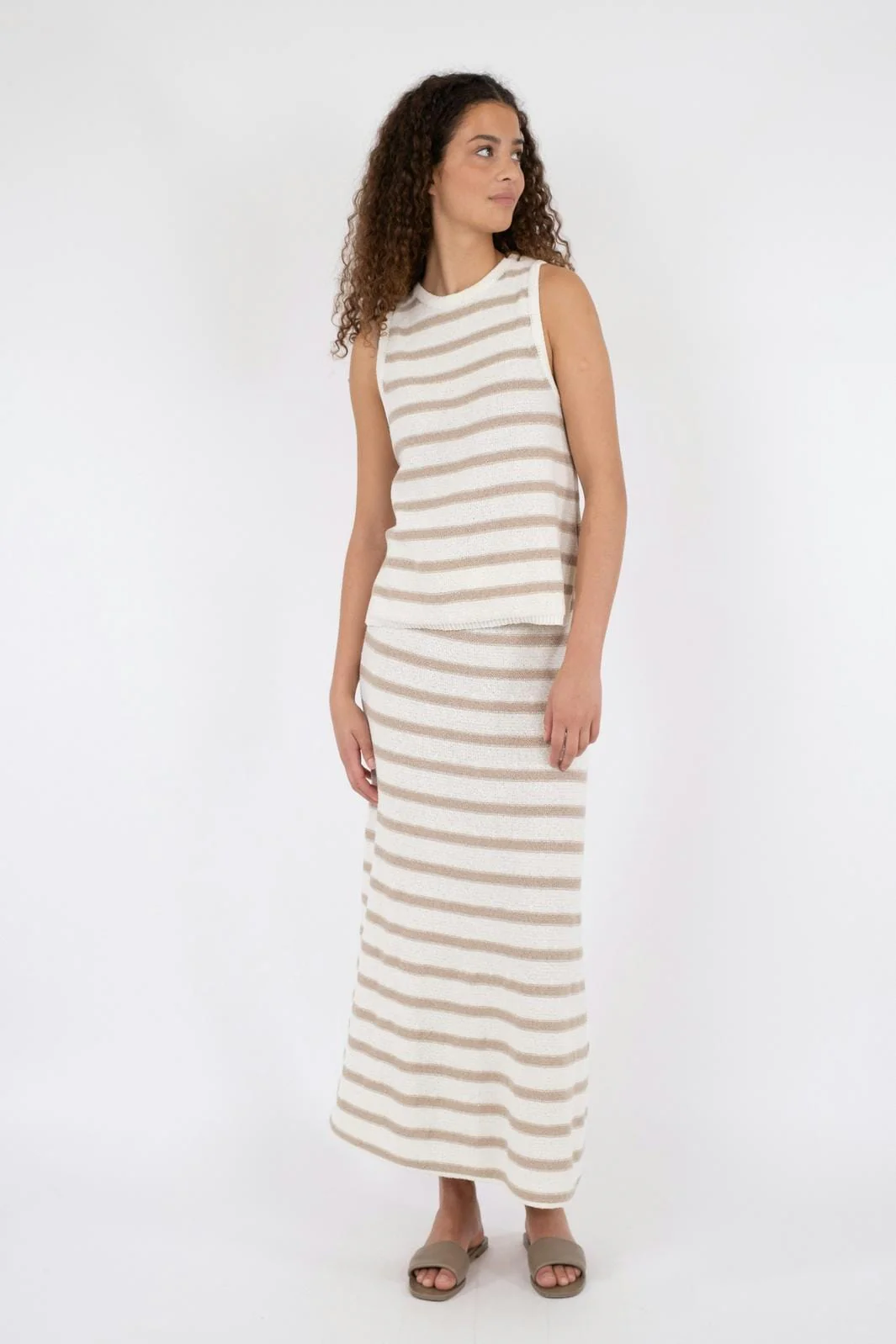 Neo Noir Chira Boucle Knit Stripe Top
