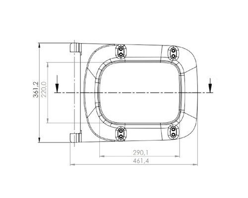 Jungborn wandclosetset THREE 52, diepspoel, open rand, wit, met toiletzitting en softclose-mechanisme