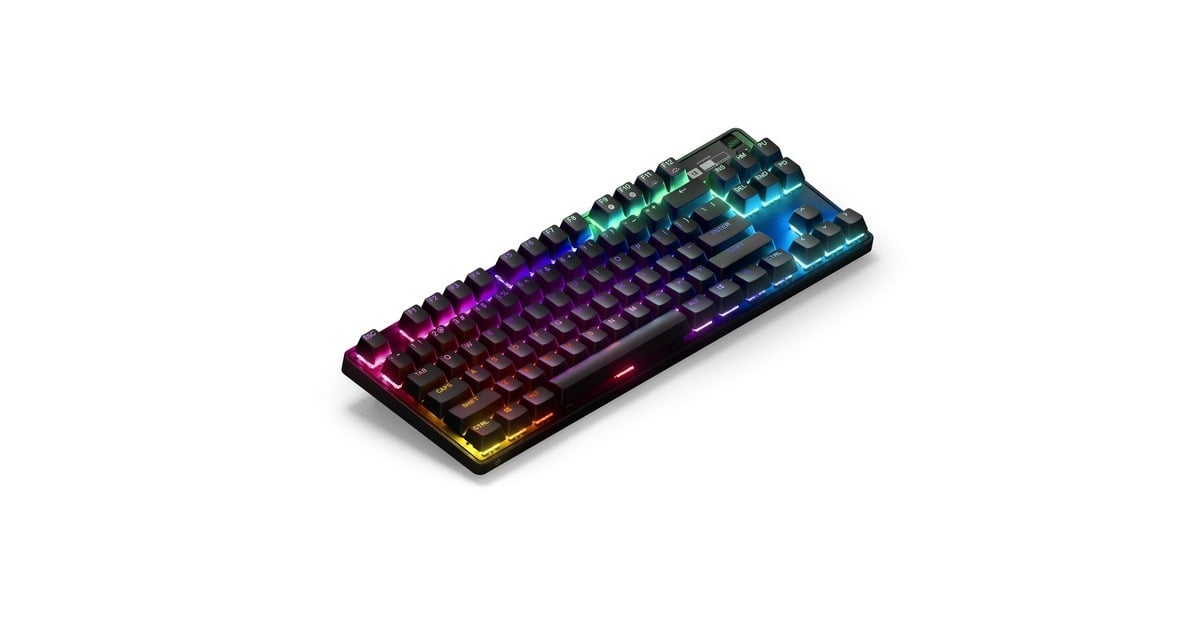 SteelSeriesApex Pro TKL Wireless, gaming toetsenbord  (Zwart, US lay-out, SteelSeries OmniPoint 2.0, RGB leds, Double shot PBT-keycaps, Bluetooth 5.0, 2,4 Ghz)