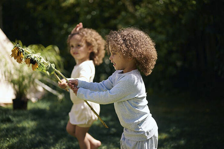 GoBabyGo Elm Blouse - Plantefarvet Ash
