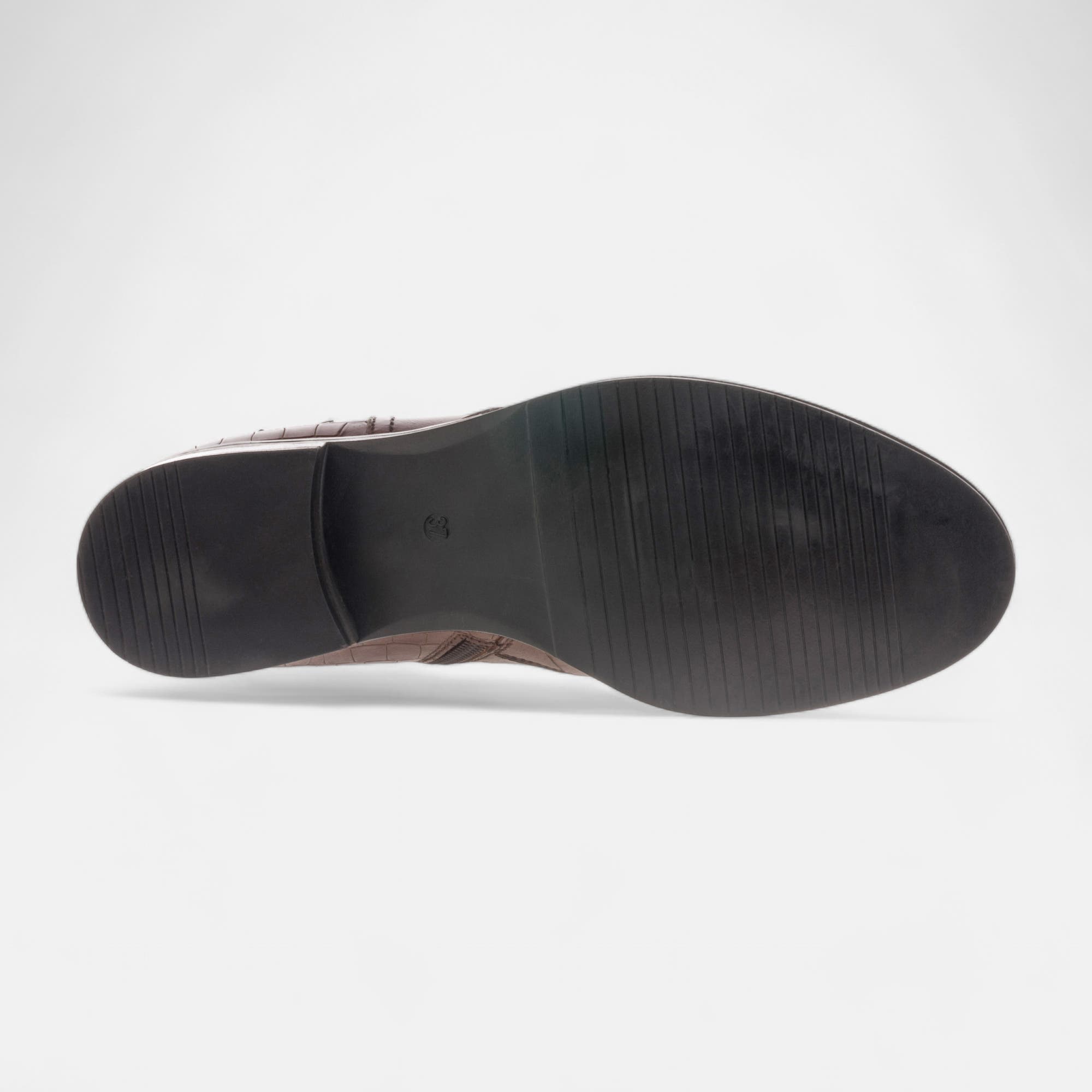 Bottines Femme en cuir cognac