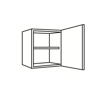 Klassik 50 wandkast 600-6 wit 50 cm